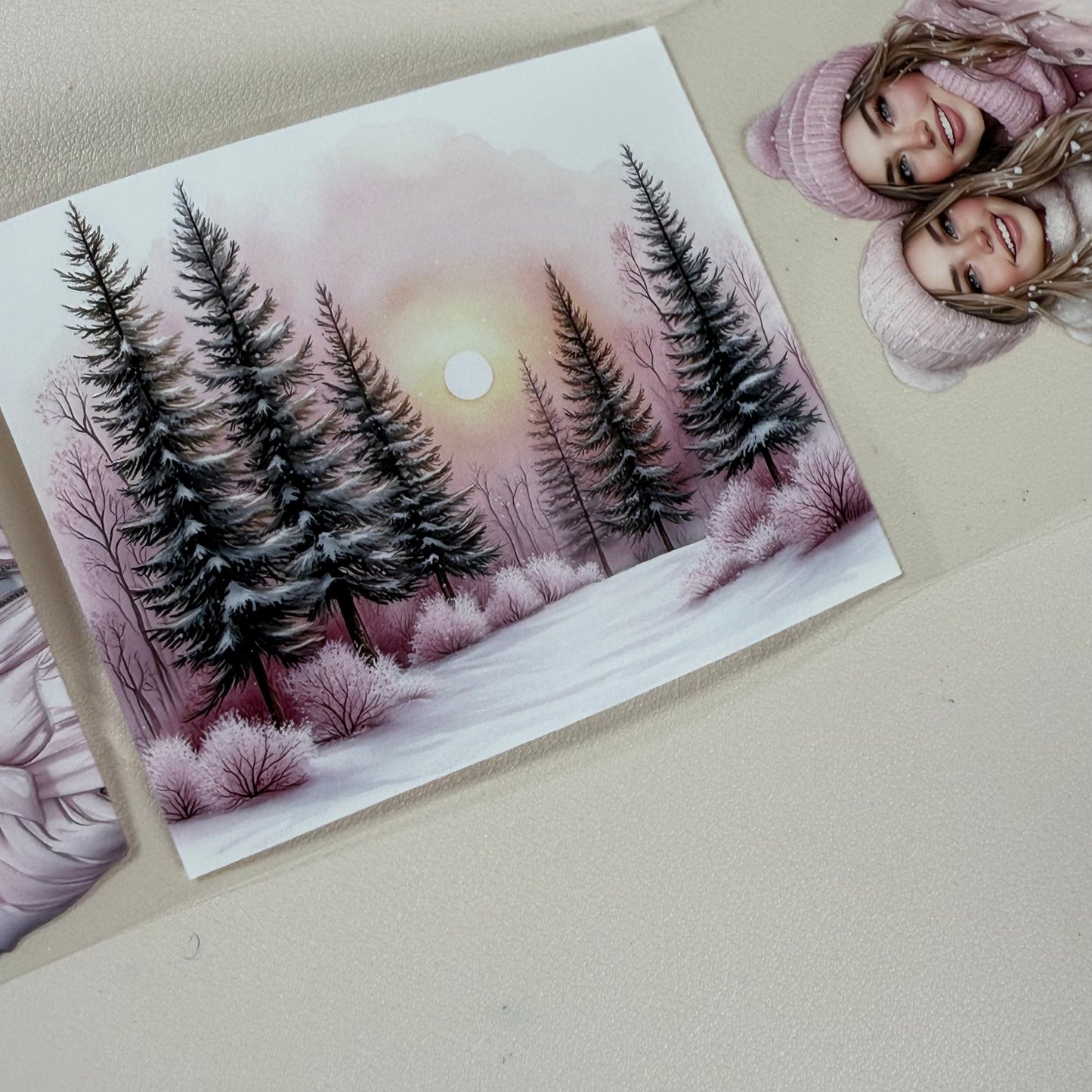 PET 3D raised Wild Love and Pink Winter Pastel tape,one roll fashion, junk journal, scrapbooking,bullet journal, card making.