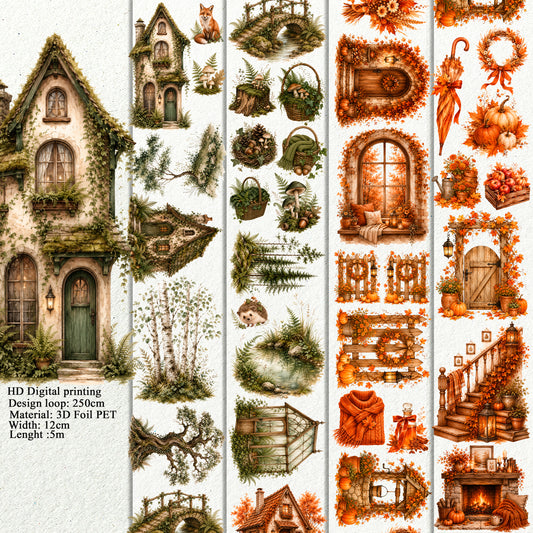 BUNDLE Forest PET 3D raised tape