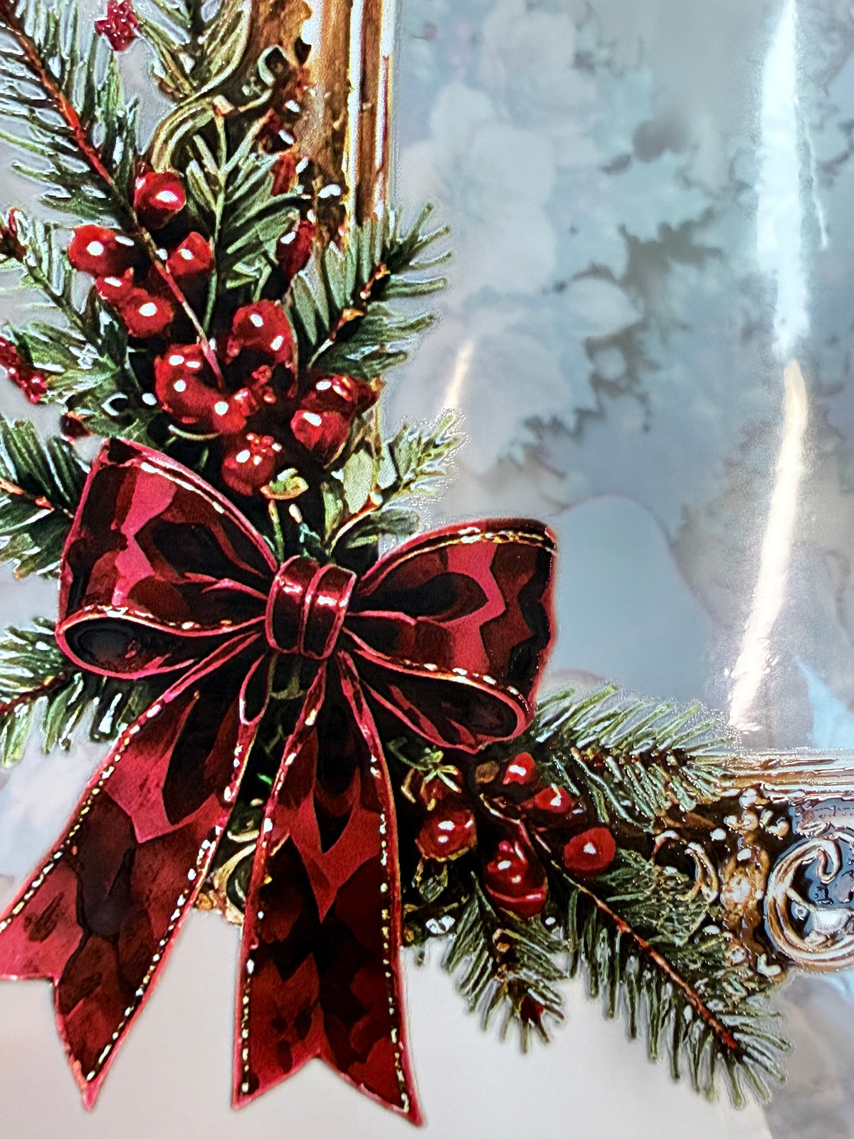 Candlelit carols and Velvet advent Landscape PET 3D raised tape.