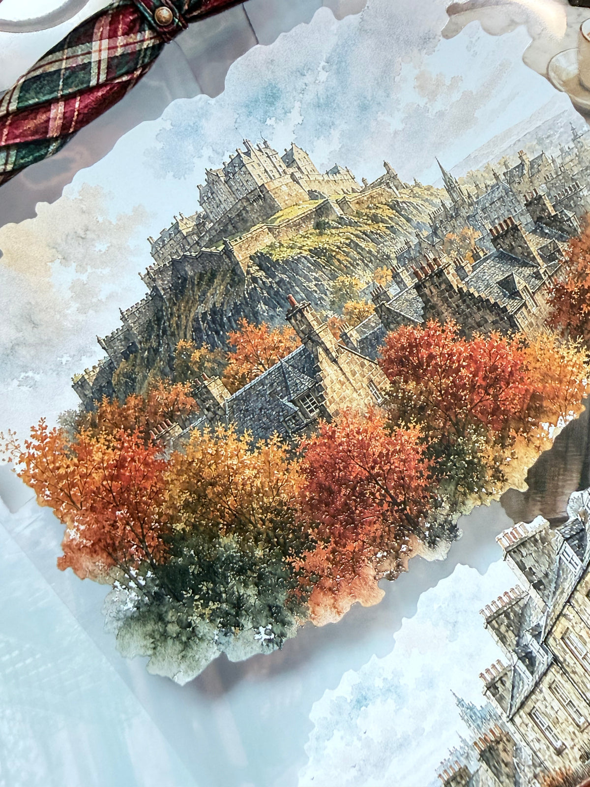 BUNDLE Coffee Autumn in Edinburgh PET 3D raised tape