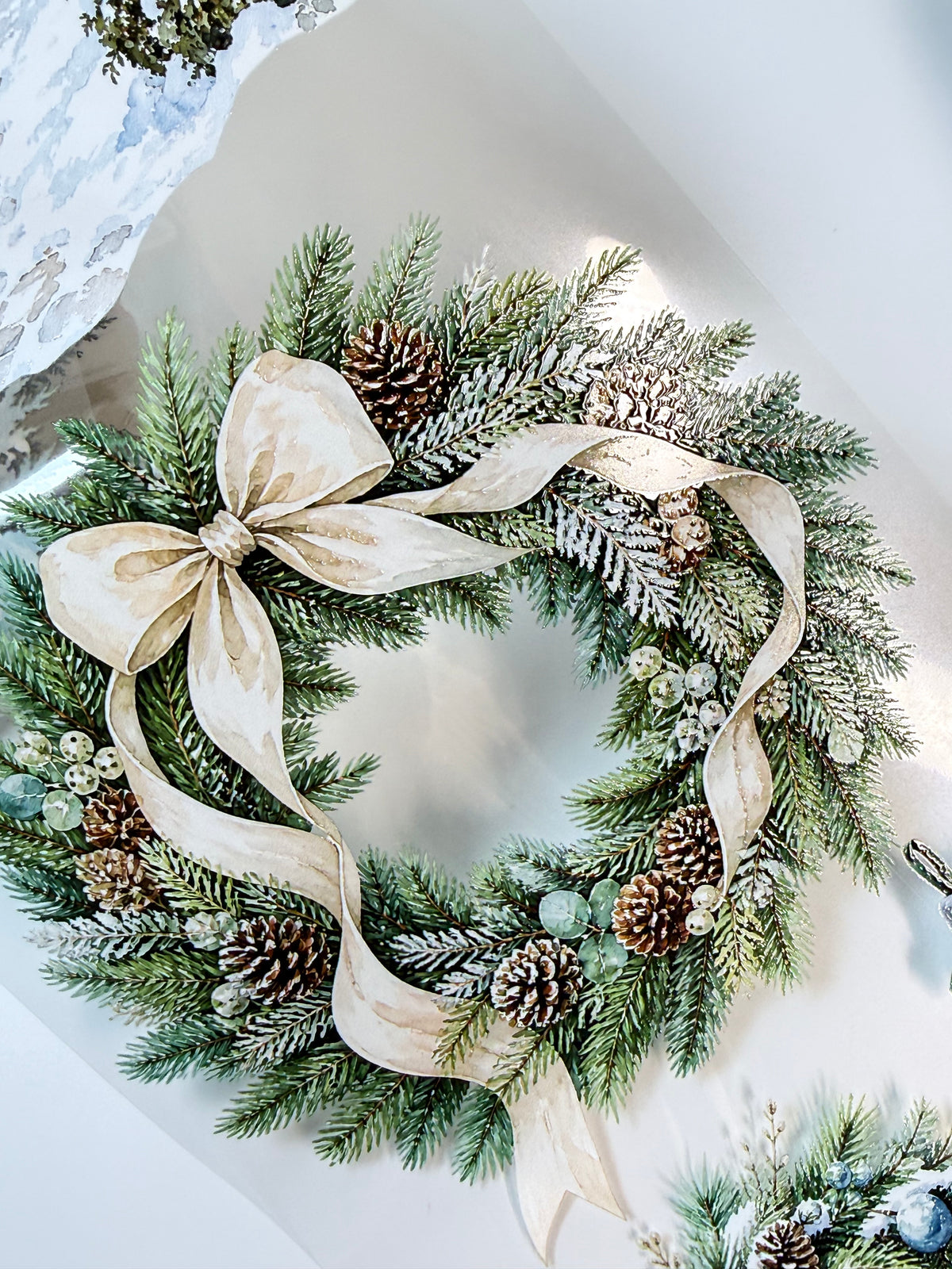 Magical Christmas and Winter at the Lodge Landscape PET 3D raised tape.