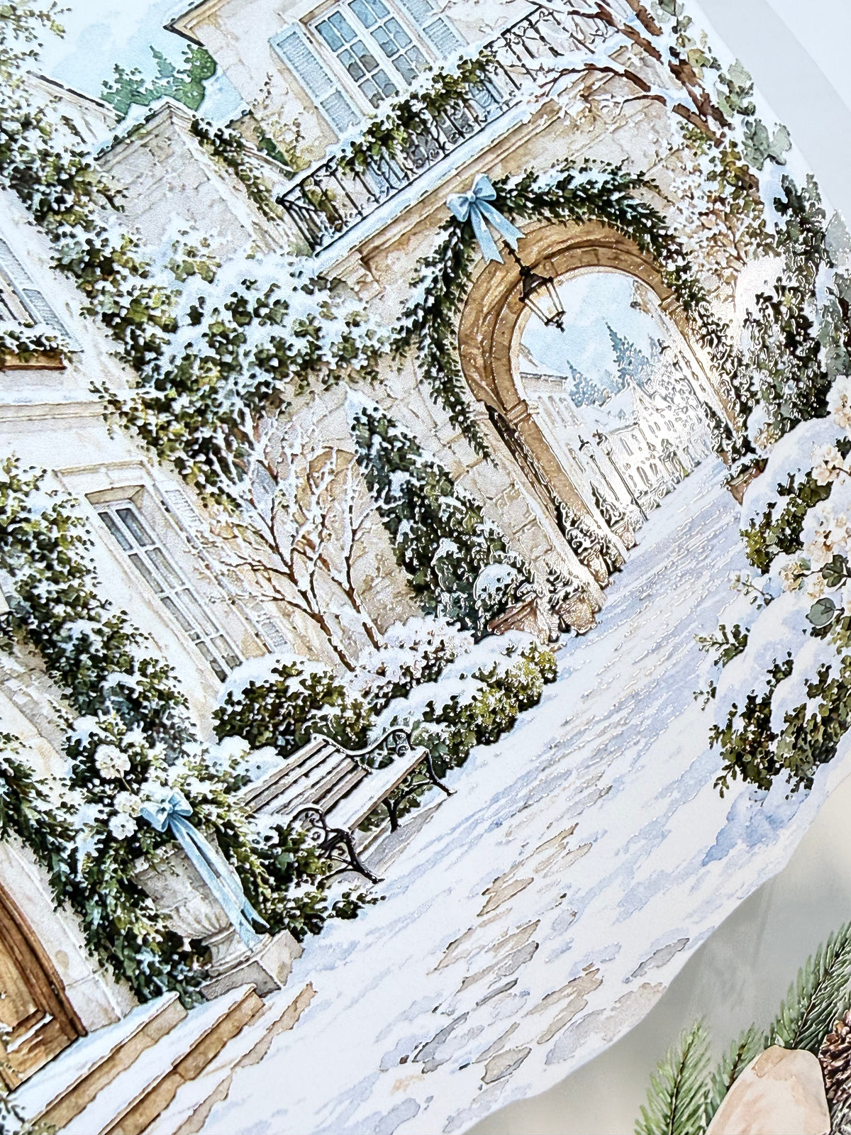 Magical Christmas and Winter at the Lodge Landscape PET 3D raised tape.