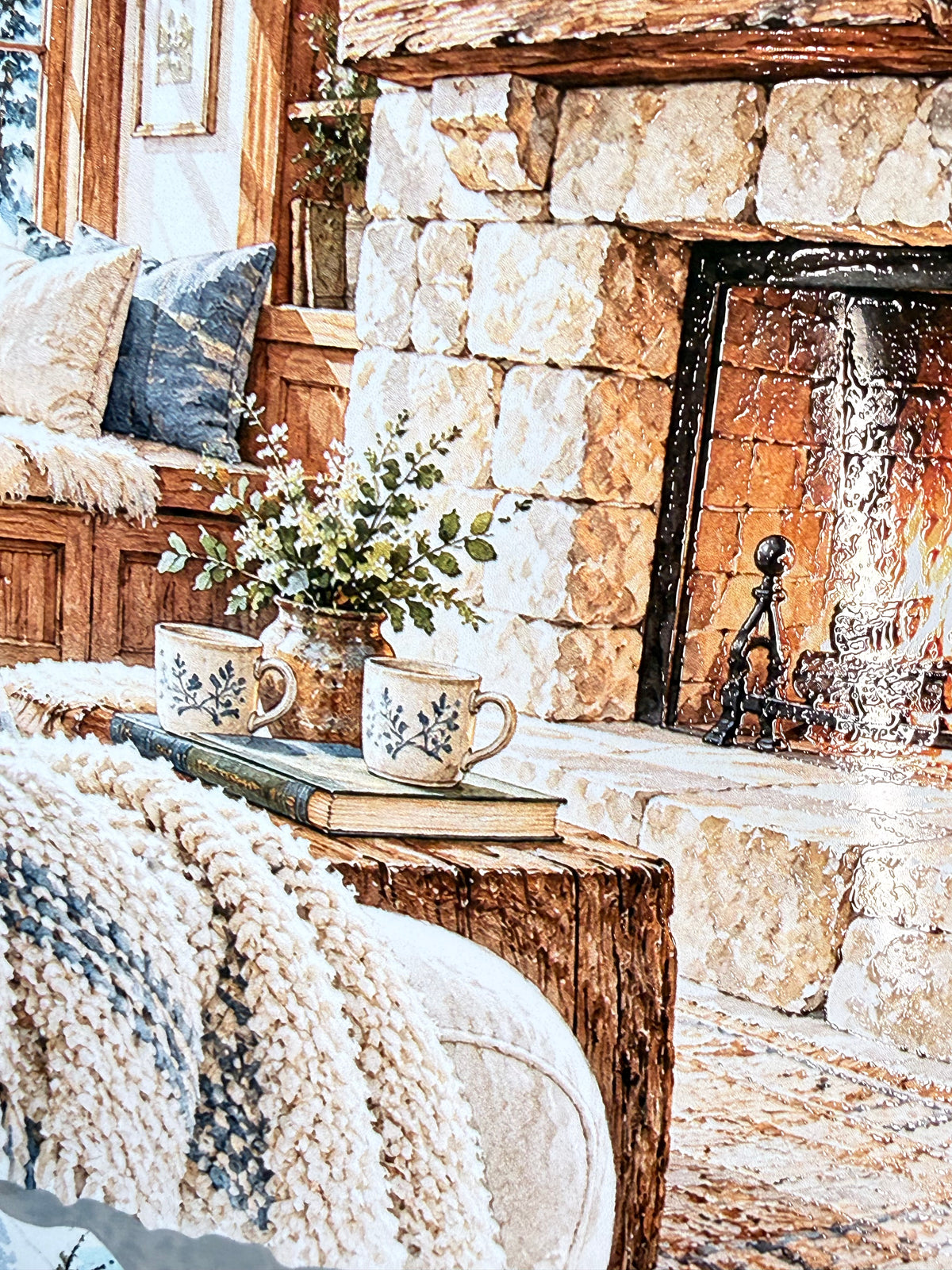 Magical Christmas and Winter at the Lodge Landscape PET 3D raised tape.