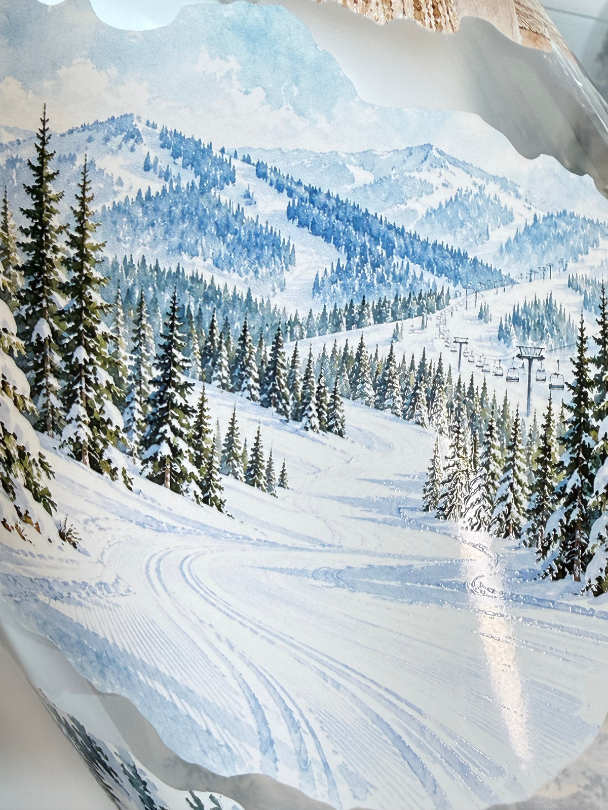 Magical Christmas and Winter at the Lodge Landscape PET 3D raised tape.
