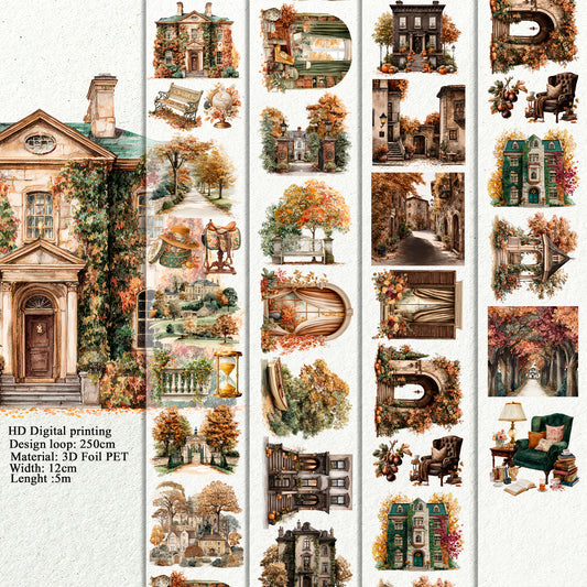 BUNDLE Old Money Autumn and Moody Fall Luxury PET 3D raised tape