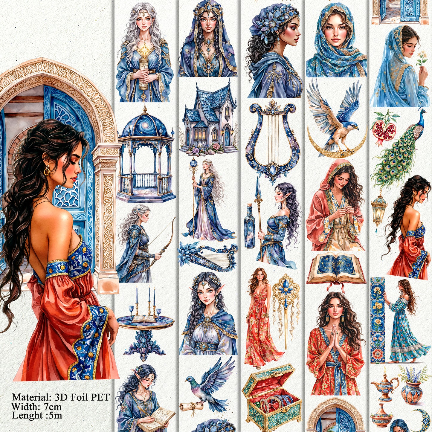 Starwoven Citadel and Moorish Whispers PET 3D raised tape