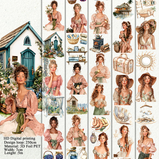 Summer cottage escape and Bali Breeze PET 3D raised tape