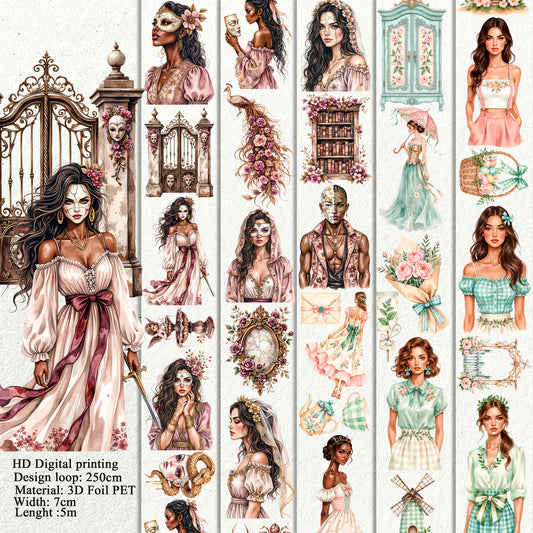 The Gilded Curse and Mint Windmill Lane PET 3D raised tape